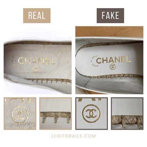 chanel espadrilles fake|how to tell chanel authenticity.